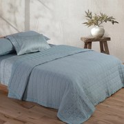 Κουβερλί Υπέρδιπλο (230x240) Nef-Nef Homeware Elements Olympia Silver - Blue