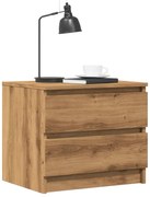 vidaXL Κομοδίνο Αρτισιανή Δρυς 50x40x43.5 εκ. από Επεξεργασμένο Ξύλο