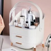 Βαλιτσάκι Λευκό Οργάνωσης Καλλυντικών &amp; Κοσμημάτων με 2 Συρτάρια 25x18.5x37cm Etoile TR-050B