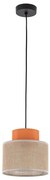 Κρεμαστό Φωτιστικό Οροφής E27 15W IP20 Duo TK Lighting-3255-Κίτρινο 3255