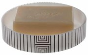Σαπουνοθήκη (Φ11.3x2.4) Spirella Graphic White-Black
