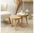 HOME DECO FACTORY ΤΡΑΠΕΖΆΚΙΑ ΣΑΛΟΝΙΟΎ TABLE GIGOGNE RONDIN X2 M1 HD5208 42/18,5/43 NEOPORTAL-3664944427018