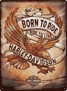 Μεταλλική πινακίδα Harley-Davidson - Born to Ride