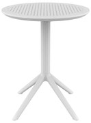 SKY WHITE Φ60X74εκ. ΤΡΑΠΕΖΙ ΠΤΥΣ/ΝΟ ΠΟΛ/ΝΙΟΥ