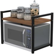 Ράφι Οργάνωσης Κουζίνας Malta 768ESL1313 53x35x41cm Walnut Hanah Home Μοριοσανίδα, Μέταλλο