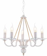 Πολυέλαιος Οροφής Aca Geisha DL9365PWG White/Antique Gold