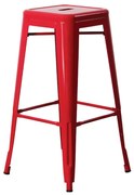 Σκαμπό Μπάρ Relix Red Ε5190,2 43X43Χ76 cm Metal