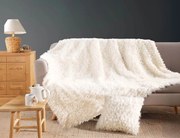 Κουβέρτα Mouton Douceur d'intérieur με εσωτερική επένδυση fleece και διαστάσεις 220x240cm - White