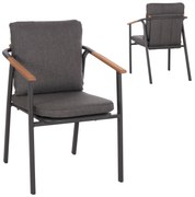 Intrahome ΠΟΛΥΘΡΟΝΑ ΑΛΟΥΜΙΝΙΟΥ SENCASABLANCALTCASABLANCAII .01 ΣΚΕΛΕΤΟΣ & OLEFIN ΣΚΟΥΡΟ ΓΚΡΙ 60x55.5x90Υεκ intraho-1723754