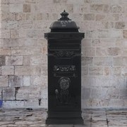 Γραμματοκιβώτιο Vintage Στιλ Μαύρο με Αντοχή στη Σκουριά 43888