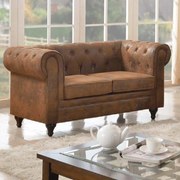 Καναπές Chesterfield Brown E942,2 150X82X77 cm Ύφασμα