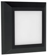 Απλίκα Φωτιστικό Τοίχου LED 3W 3CCT IP65 25x25cm Slim Pro Eurolamp-145-52085-Μαύρο 145-52085