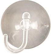 Eurolamp Διάφανα Βεντουζάκια Φ4.5cm Με Γαντζάκι Από PVC Σετ 10Τμχ. 600-11411