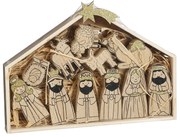 Φάτνη Ξύλινη Με 11 Φιγούρες (30x3.5x22) Edelman 1182172