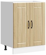 vidaXL Ντουλάπι βάσης νεροχύτη "Lucca" Sonoma Oak Engineered Wood