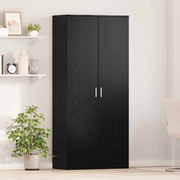 vidaXL Highboard Μαύρη Δρυς 80x39x178 εκ. από Μοριοσανίδες