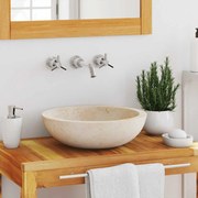 vidaXL Νιπτήρας Κρεμ 40 x 12 εκ. Μαρμάρινος