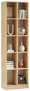 Βιβλιοθήκη Oteca 10 θέσεων φυσικό 51.,1x25,4x180 εκ. 51.1x25.4x180 εκ.