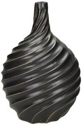 Βάζο ArteLibre Μαύρο Πέτρα 20.5x15x30cm