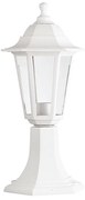 6S PLASTIC FLOOR GARDEN WHITE LUMINAIRE 41CM E27 IP44 - PLGQ3W - PLGQ3W