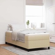 vidaXL Κρεβάτι με ελατήρια Γκρι Πράσινο 100 x 200 cm Βελούδο