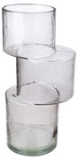 Βάζο 'Levels' Γυαλί Γκρι 11.5x13.5x28.5cm