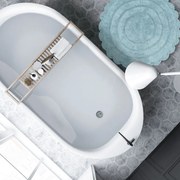 Ταπέτο Μπάνιου 0635 Light Blue Das Home 60X60 100% Βαμβάκι