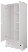 Ντουλάπα  2φυλλη  Bellisimo White  83x46x183cm  BC30011 BabyCute