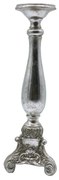 Κηροπήγιο Gabi 020788 D12xH37cm Silver Polyresin