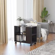 Τραπέζι Βοηθητικό Γυαλιστ. Γκρι 70x35x55 εκ. Επεξεργασμένο Ξύλο 802128