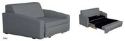 Bliumi  Διθέσιος Καναπές με Κρεβάτι Bliumi 143x095 Rene Grey BEST-10119