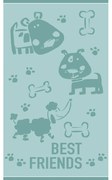 Παιδική Πετσέτα Θαλάσσης (70x120) Melinen Puppy Lover Aqua