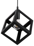 Κρεμαστό Φωτιστικό Οροφής Μαύρο Πλέγμα CUBE 00801 Globostar-801-Μαύρο 00801