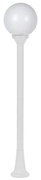 PLASTIC FLOOR GARDEN WHITE LUMINAIRE 100CM Φ200 E27 IP44 - PLGM5W