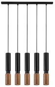 Φωτιστικό Οροφής - Ράγα 01300-12BR GU10 100cm Black Luma