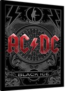 Κορνιζαρισμένη αφίσα AC/DC - Black Ice