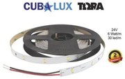 Ταινία LED 6W/m 5M 30LED/M 24V CRI80 2700K IP65 498lm/m ΤΩRA 500097 Cubalux 500097