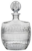 Inart Καράφα Σκαλιστή Διάφανη 700Ml 15X7X26