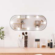 vidaXL Καθρέφτης Τοίχου Οβάλ με Φώτα LED 20x50 εκ. από Γυαλί