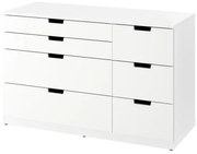 NORDLI συρταριέρα με 7 συρτάρια, 120x76 cm 393.368.84