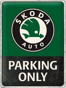 Μεταλλική πινακίδα Škoda Auto - Parking Only