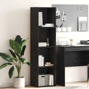 vidaXL Βιβλιοθήκη Μαύρη δρυς 40 x 30 x 152 εκ. Επεξεργασμένο ξύλο