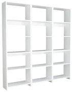 ΒΙΒΛΙΟΘΗΚΗ RABUKU PAKOWORLD ΣΕ ΛΕΥΚΗ ΑΠΟΧΡΩΣΗ 146X22X160ΕΚ