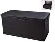 Μπαούλο Αποθήκευσης Κήπου με Χωρητικότητα 340lt και Διαστάσεις 118x59x57cm - Μαύρο