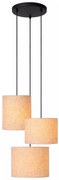 Φωτιστικό Κρεμαστό Lucide 45409-13-38 MAYA Μπεζ/Κρεμ (Beige/Creme)|Μαύρο Ματ (Black Mat)