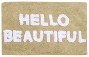Ταπέτο Μπάνιου Βαμβακερό 50x80εκ. Bathmats 0675 Μπεζ-Λευκό Das Home