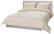 Σετ Παπλωματοθήκη Υπέρδιπλή 220x240 Satin Embroidered Classico 1-Ivory Anna Riska