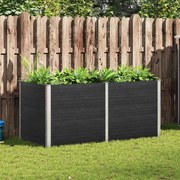 vidaXL Ζαρντινιέρα Υπερυψωμένη Γκρι 200 x 100 x 91 εκ. από WPC