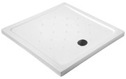 Ντουζιέρα τετράγωνη πορσελάνης PORCELAIN FLAT KARAG 90x90x6,5cm - PORF1