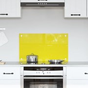 vidaXL Πίσω Πάνελ Κουζίνας Κίτρινο 70 x 40 x 0.6 εκ. σκληρυμένο γυαλί